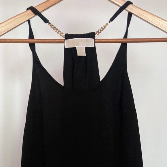 Michael Kors Black Sleeveless Chain Halter - Picture 3 of 4
